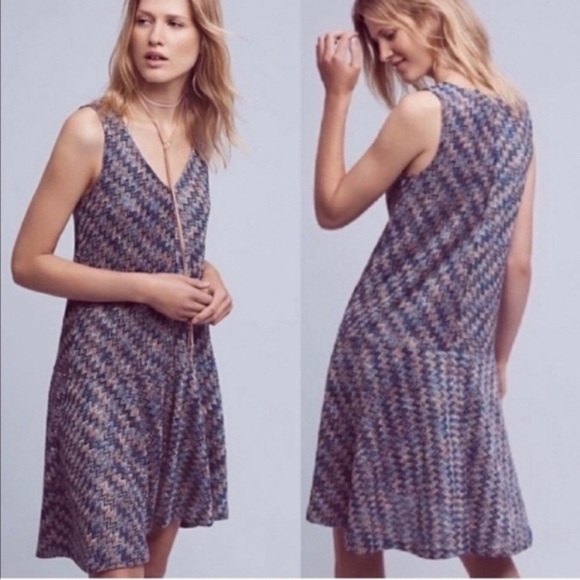 Maeve Dresses & Skirts - Maeve Anthropologie Westwater Chevron Dress (XS)